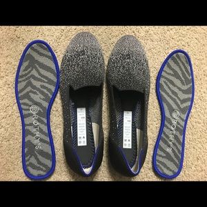 Rothy’s Twilight Metallic ombre loafers sz 8.0 EUC